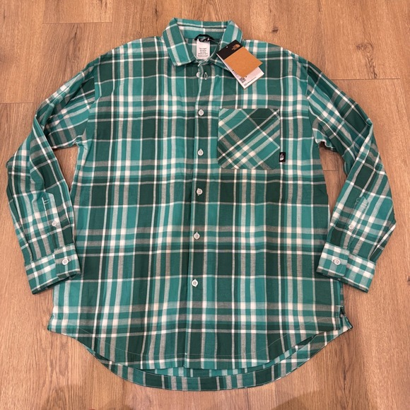 The North Face Tops - The North Face Women Junction Woven Shirt Long Sleeve Plaid Green Size Large NWT